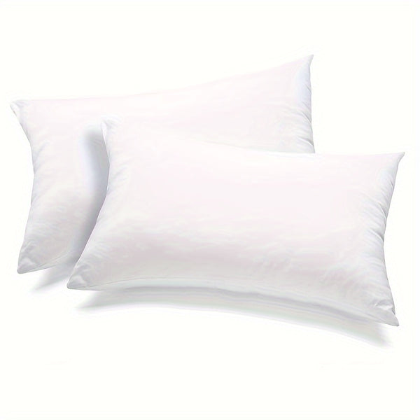 2pcs White Pillow Insert 2pcs Soft Fluffy White Throw Pillow Insert