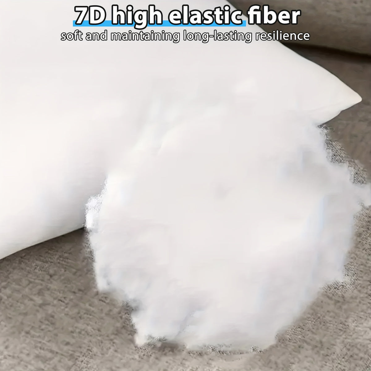 4pcs Fluffy Square Pillow Inserts with Zipper Closure - Plump White Stuffer Cushion Fillings, 100% Polypropylene