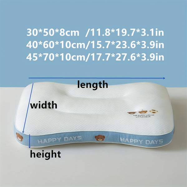 1pc Sliky Fiber Fabric Jacquard Pillow Core - Soft Elastic Medium Firmness, Machine Washable