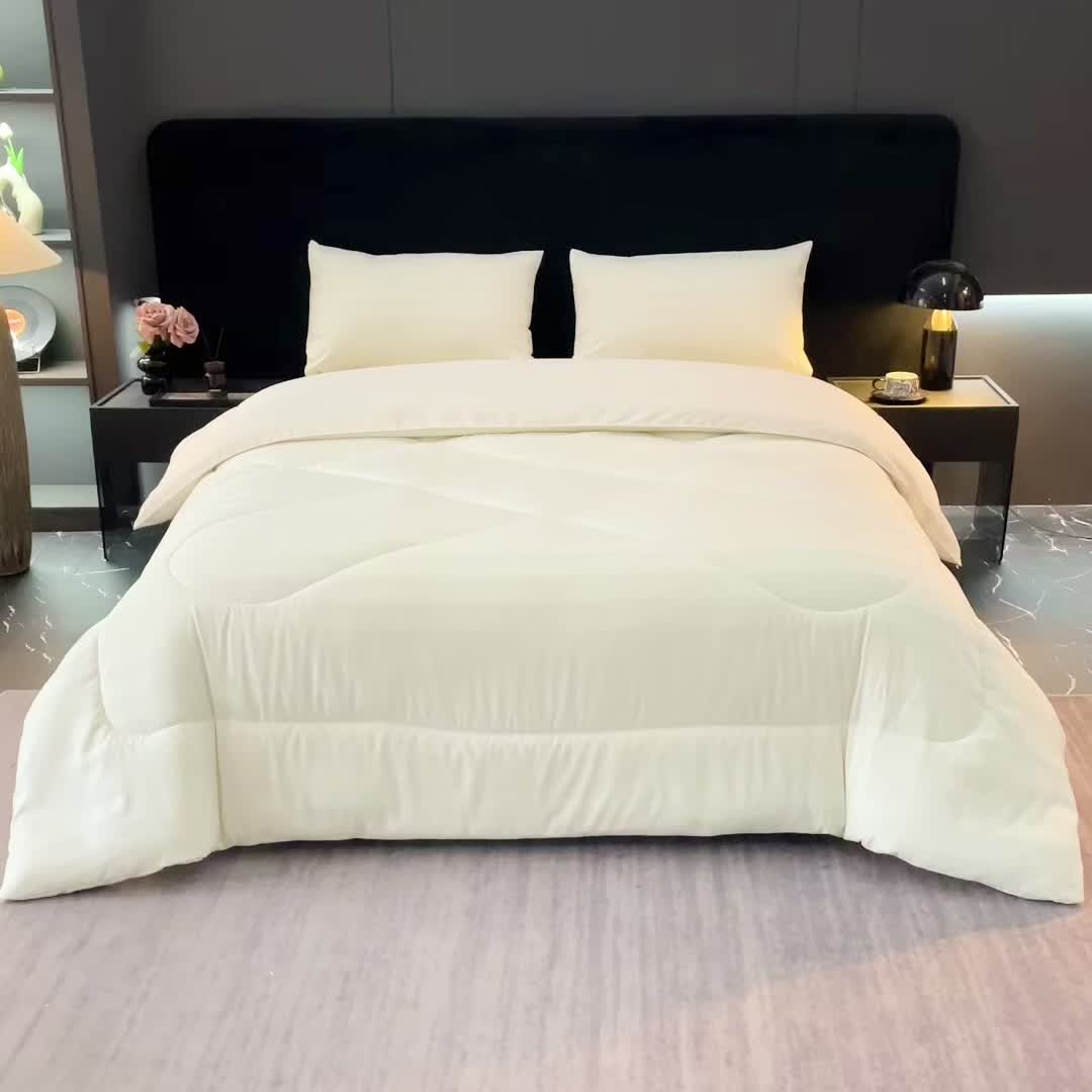 1pc European-Style Satin Jacquard High-Precision Quilted Bedspread, Thickened Winter Quilt Insert