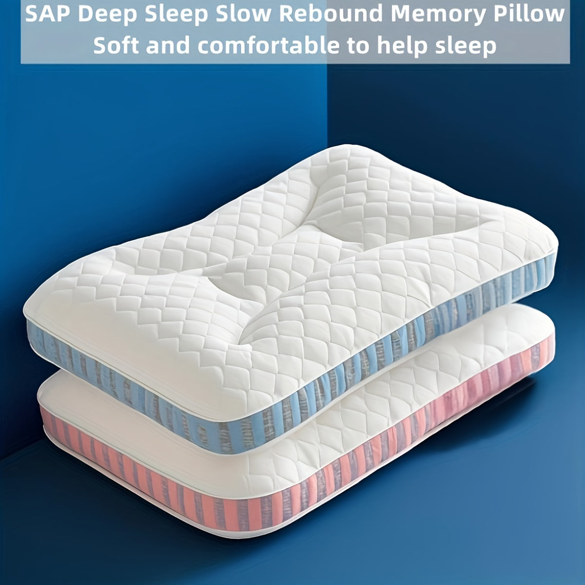 Deep Sleep Slow Rebound Memory Pillow Soft and Comfortable to Aid Sleep, High-end Pillow Core Pillow