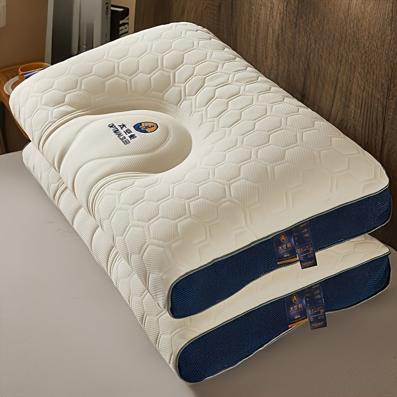 2pcs Latex Pillow 2pcs Latex Space Pillow | Home Comfort Neck Support Pillow Core, 48x74cm