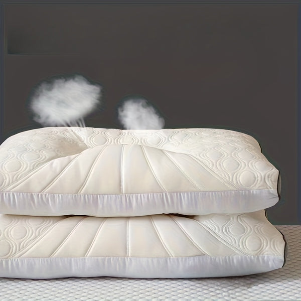 2pcs Latex Pillow 2pcs Latex Space Pillow | Home Comfort Neck Support Pillow Core, 48x74cm