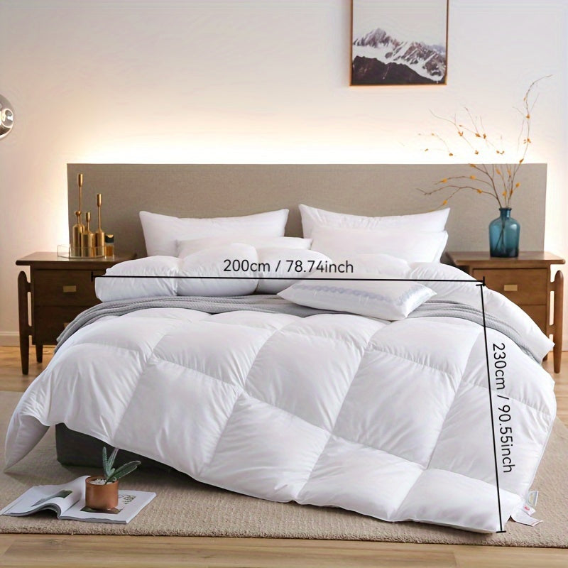 1pc luxury hotel series quilted quilt core - soft and breathable all season quilt, made of polyester fabric