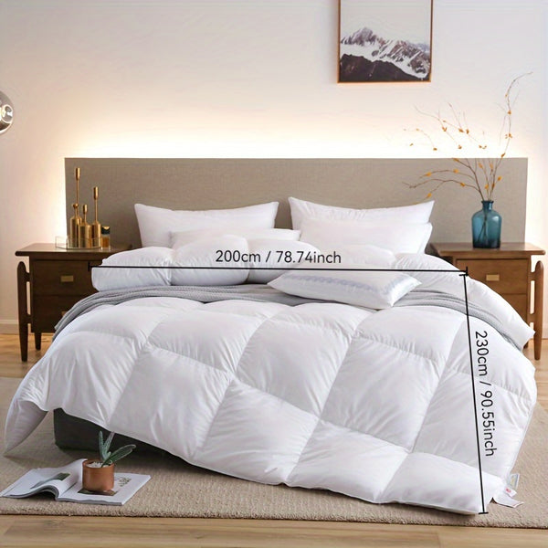 1pc luxury hotel series quilted quilt core - soft and breathable all season quilt, made of polyester fabric