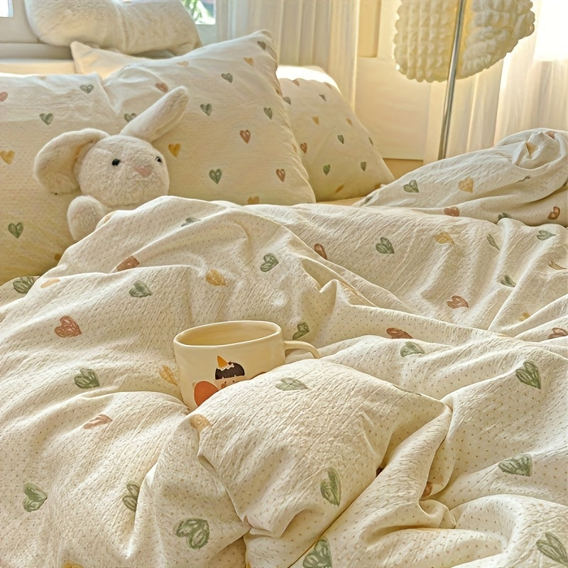 New Arrival for Summer. Cute Three-Color Heart Pattern. Washable Polyester. Machine Washable