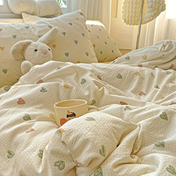 New Arrival for Summer. Cute Three-Color Heart Pattern. Washable Polyester. Machine Washable