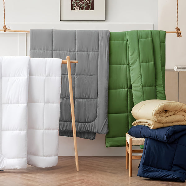 1pc Comforter Insert Quilted Comforters All Season Down Alternative Easy Care Bedding