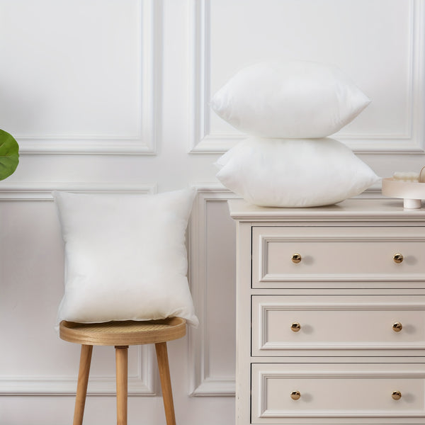2\u002F8pcs Modern Style White Pillow Inserts, Two Sizes Available, Made of High-Quality Soft and Fluffy Material