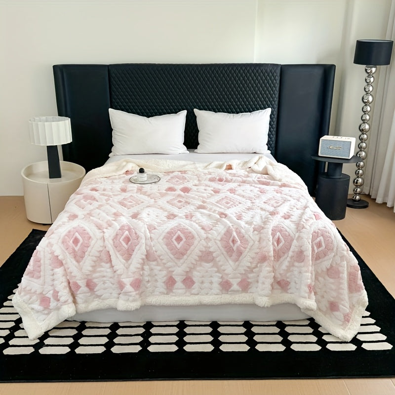 Thickened Double Layer Taffeta Hollow Casual Blanket, Available in 88 Countries