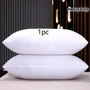 1-Pack Heavy-Duty Support Pillow Core - Ultra-Soft Fluffy Bed Pillow with Zipper Closure, All-Season Cushion for Home