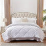 1pc Soft Breathable Polyester Quilted 110gsm Plus XL Comforter, Machine Washable