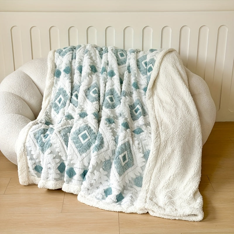 Thickened Double Layer Taffeta Hollow Casual Blanket, Available in 88 Countries