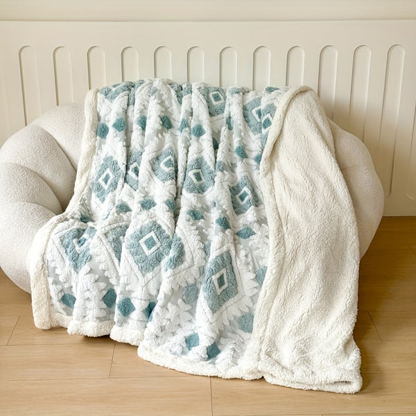 Thickened Double Layer Taffeta Hollow Casual Blanket, Available in 88 Countries