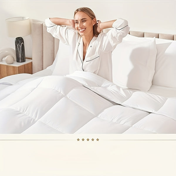 Queen Size Duvet Insert for Hot Sleepers - Breathable & Cooling All-Season Bedding with 8 Corner Tags