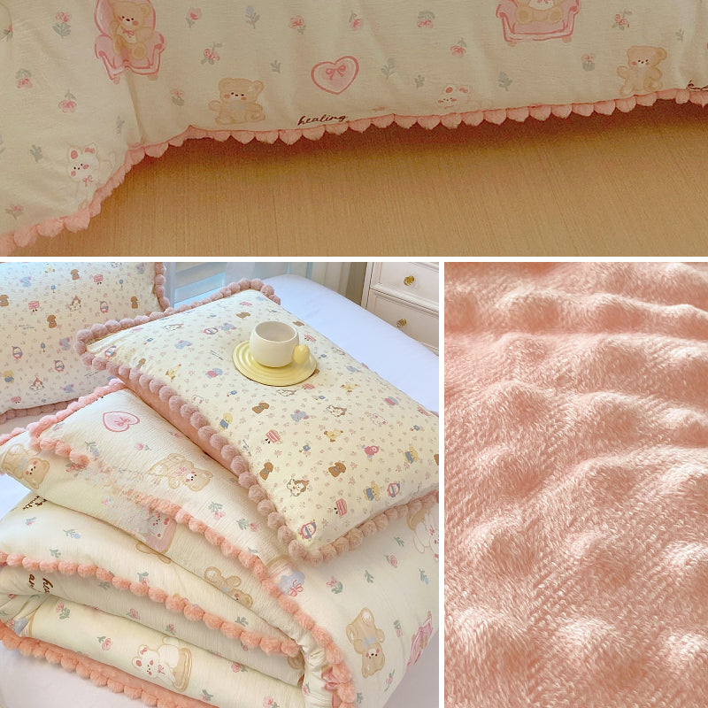 1pc First Look! 2025 New Ball Lace Doudou Quilt Insert, the Most Stylish Winter Quilt, Cozy Quilt Insert