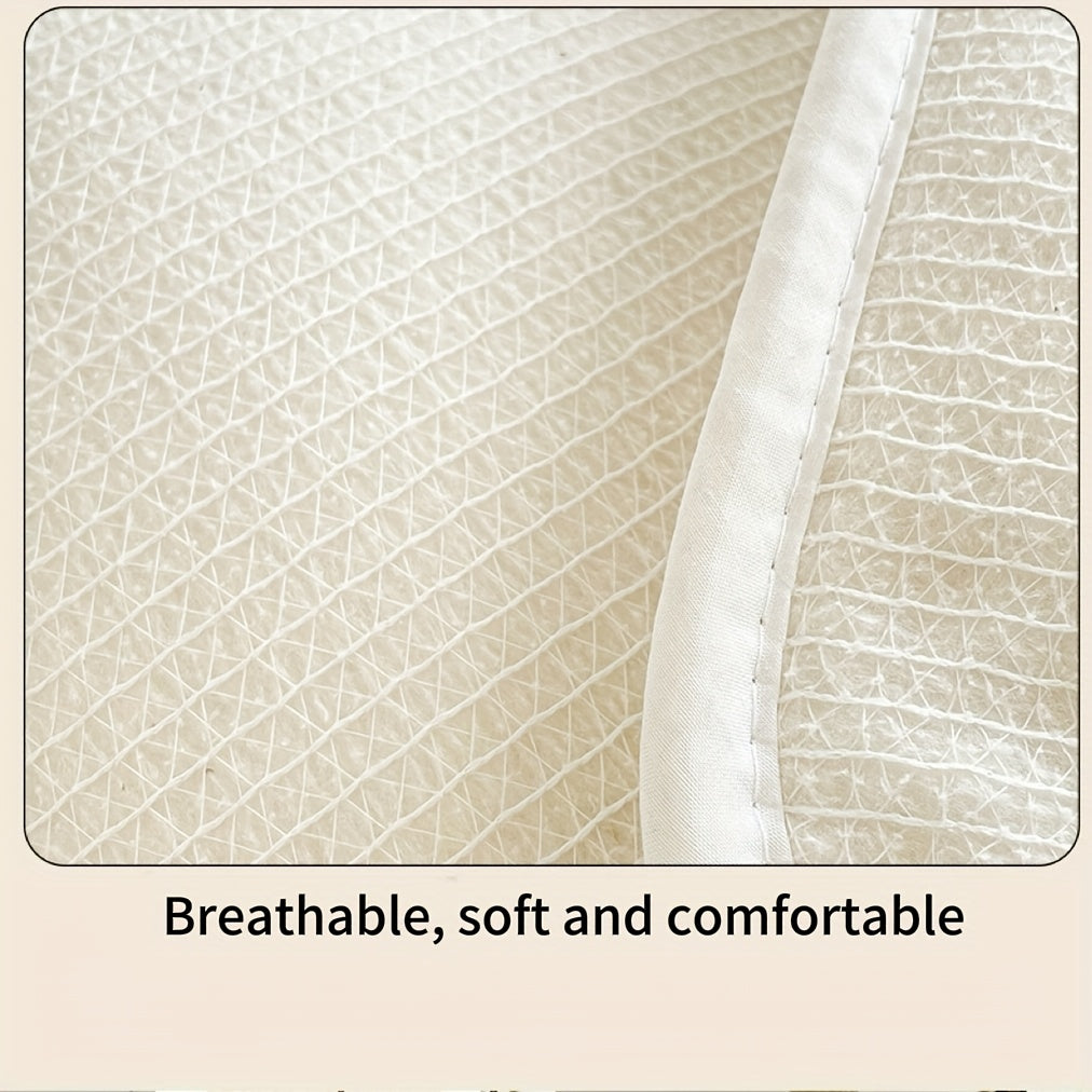 1pc Fish Scale Mesh Breathable Quilt Insert, No Cover, Hand-Finished Edge Thickened Winter and Spring Quilt Insert