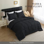 Heavyweight All-season Polyester Comforter Set - 2 u002F3 Pieces Quilted Duvet Insert with Soft Microfiber Filling