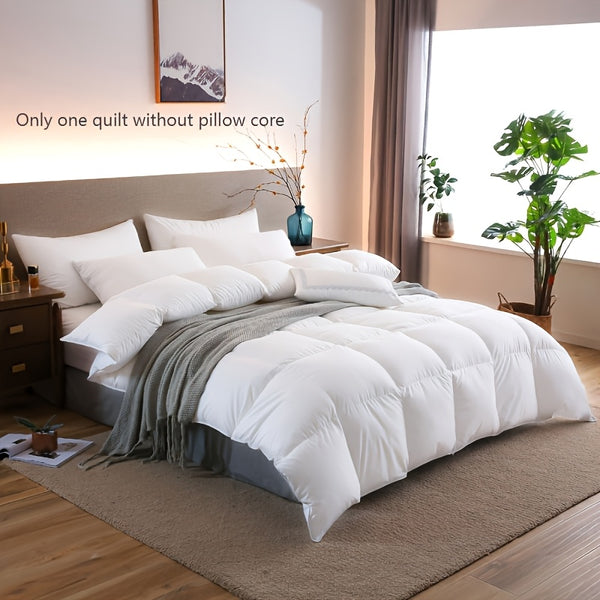 1pc luxury hotel series quilted quilt core - soft and breathable all season quilt, made of polyester fabric
