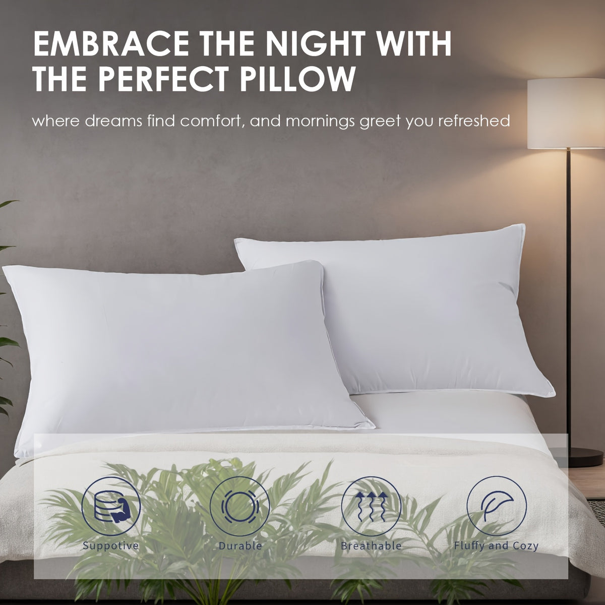 2\u002F4pcs Set Of Hypoallergenic 100% Virgin Fibre Pillow Inserts, Rectangular Microfiber Throw Pillow Inserts