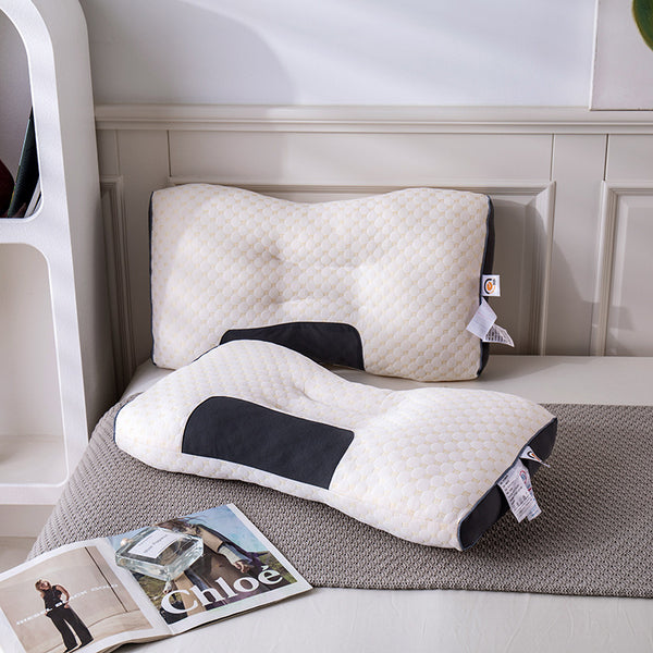 Spa Improve Sleeping Pillow - Cervical Support Hotel Massage Feather Fabric Pillow Covers