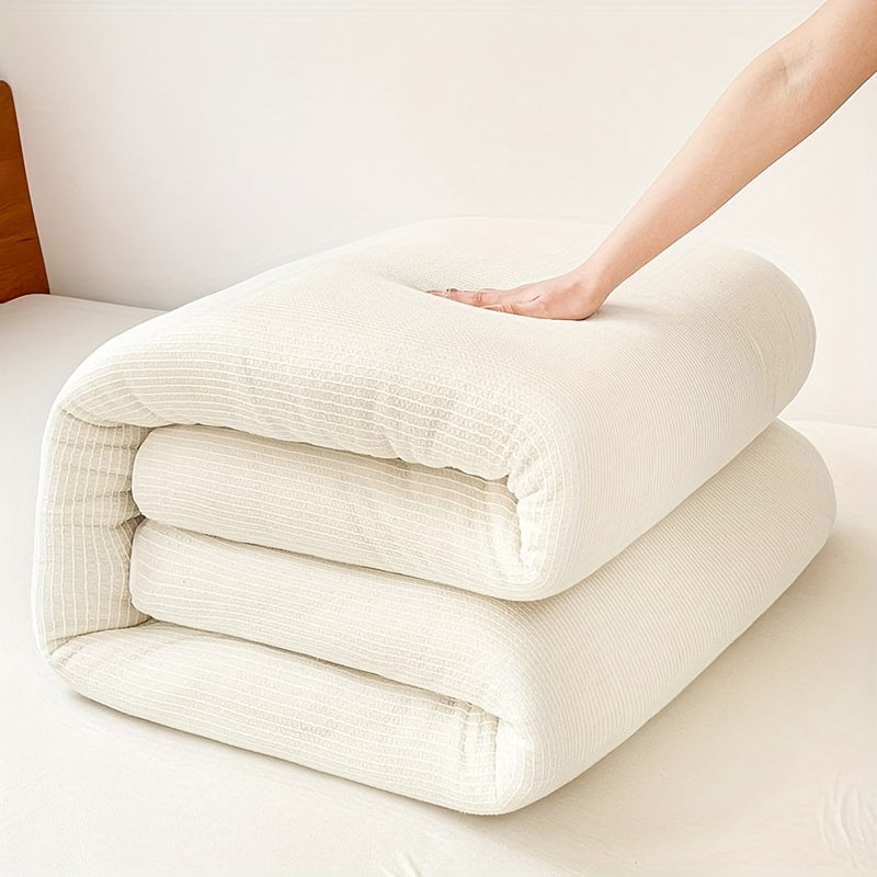 1pc Fish Scale Mesh Breathable Quilt Insert, No Cover, Hand-Finished Edge Thickened Winter and Spring Quilt Insert