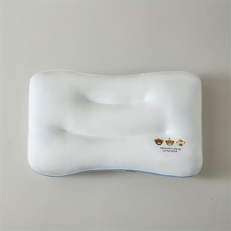 1pc Sliky Fiber Fabric Jacquard Pillow Core - Soft Elastic Medium Firmness, Machine Washable