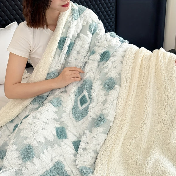 Thickened Double Layer Taffeta Hollow Casual Blanket, Available in 88 Countries