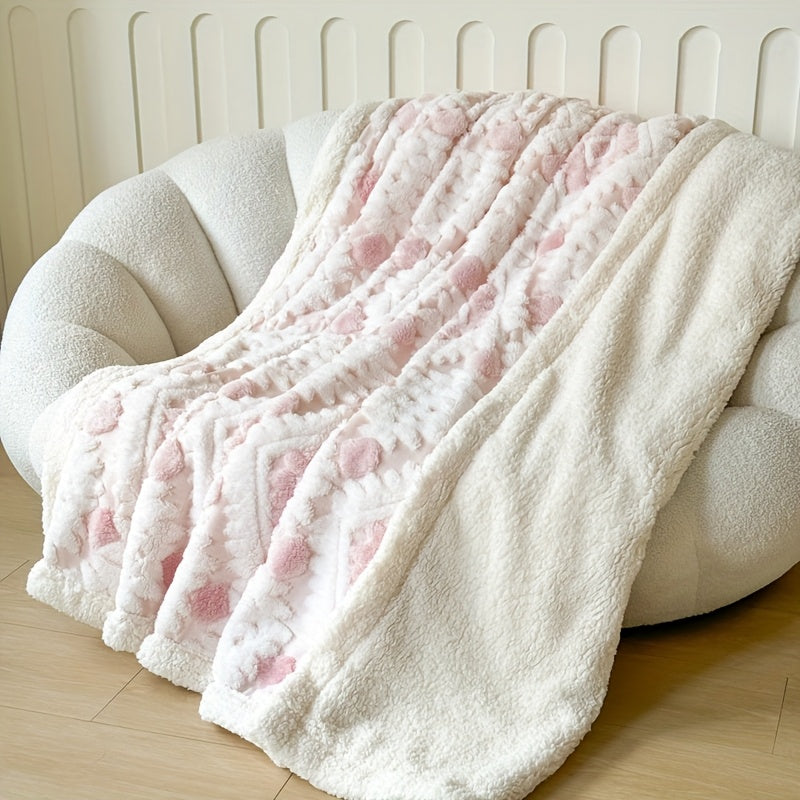 Thickened Double Layer Taffeta Hollow Casual Blanket, Available in 88 Countries
