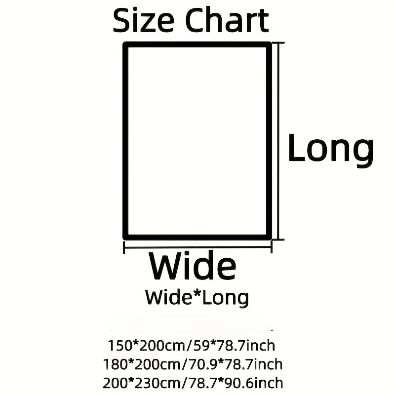 Luxury Plush Fleece Blanket - Oversized Thick Winter Throw with Super Soft Fleece, Quick-Warming 500gsm