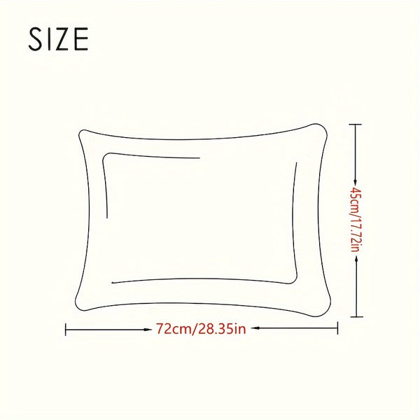 1pc Classic Embroidered Soft Pillow Insert, Hypoallergenic Polyester Fill, Breathable Moisture-Wicking Cover