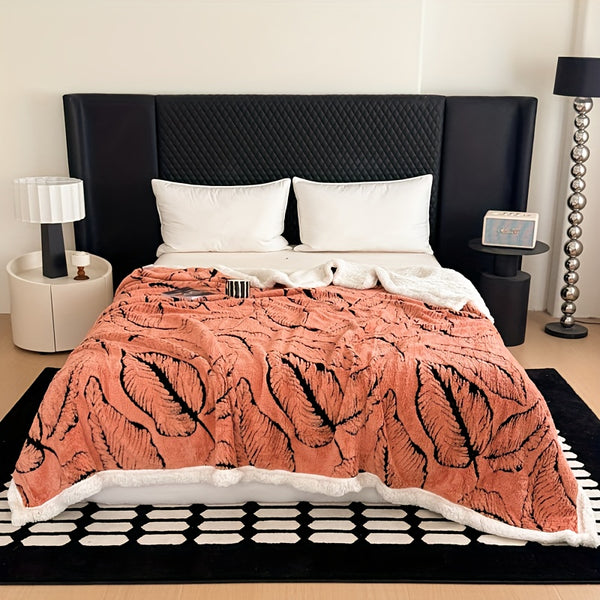 Luxury Plush Fleece Blanket - Oversized Thick Winter Throw with Super Soft Fleece, Quick-Warming 500gsm