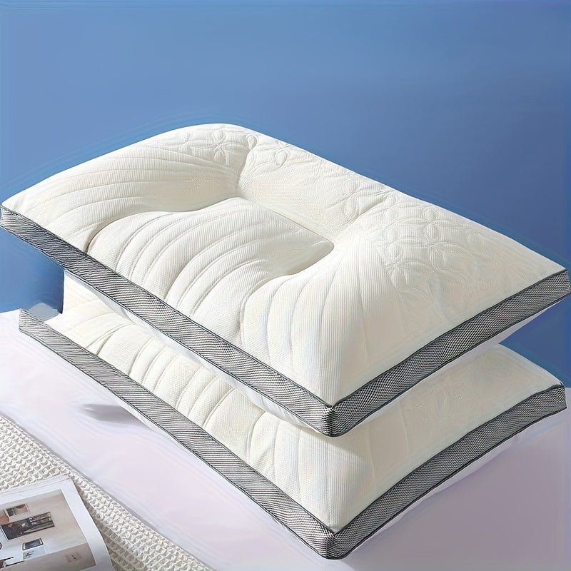 2pcs Latex Pillow 2pcs Latex Space Pillow | Home Comfort Neck Support Pillow Core, 48x74cm