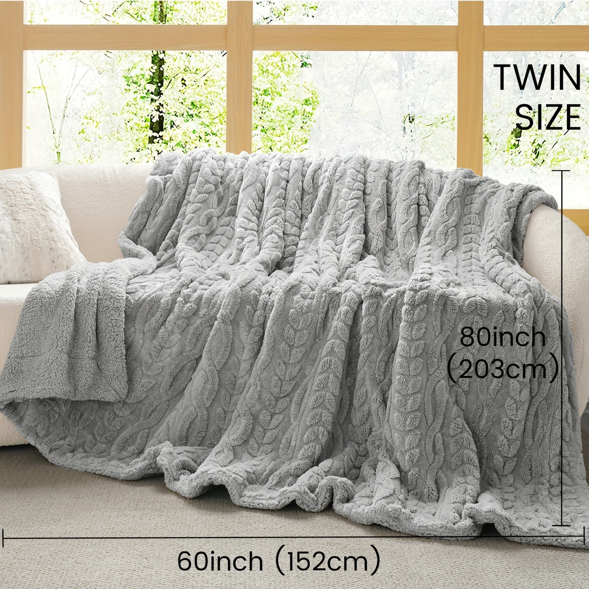 Luxurious Fleece Blanket 1pc Luxurious Plush Fleece Throw Blanket | Soft & Fluffy Flannel, Non-Shedding