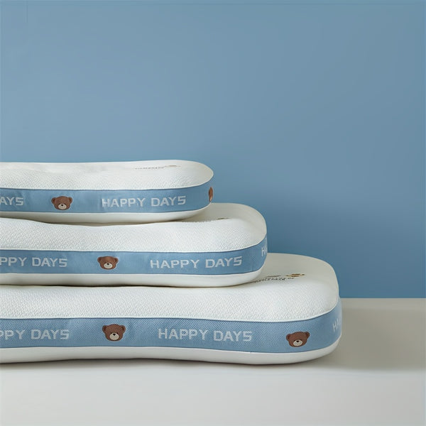 1pc Sliky Fiber Fabric Jacquard Pillow Core - Soft Elastic Medium Firmness, Machine Washable