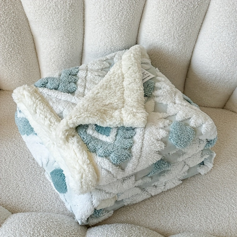 Thickened Double Layer Taffeta Hollow Casual Blanket, Available in 88 Countries