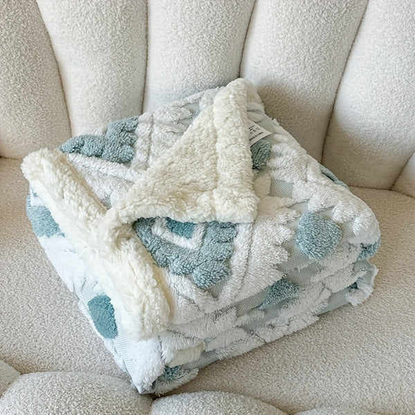 Thickened Double Layer Taffeta Hollow Casual Blanket, Available in 88 Countries