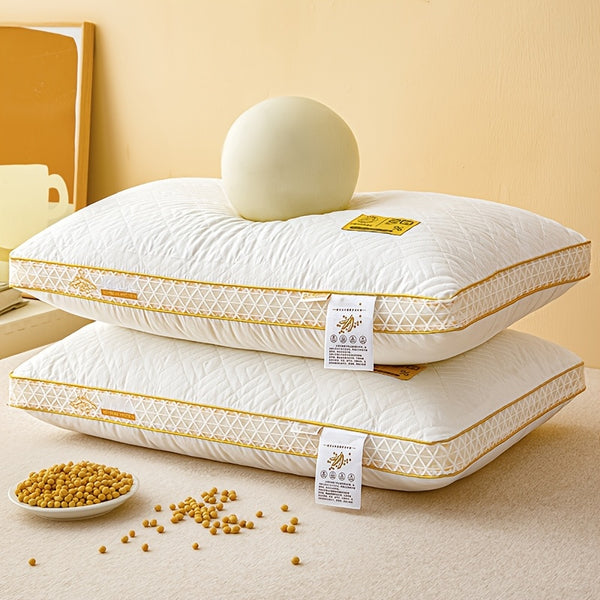 2pcs set of fluffy pillow inserts, three-dimensional support prevents collapse