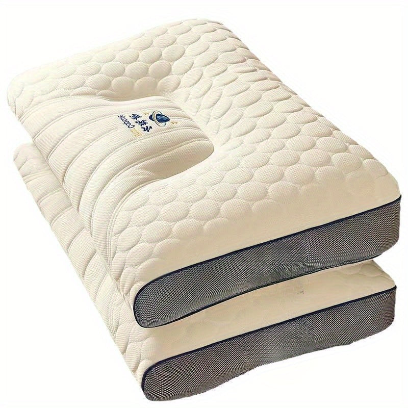 2pcs Latex Pillow 2pcs Latex Space Pillow | Home Comfort Neck Support Pillow Core, 48x74cm