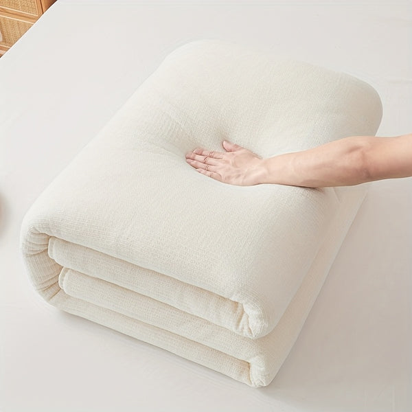 1pc Fish Scale Mesh Breathable Quilt Insert, No Cover, Hand-Finished Edge Thickened Winter and Spring Quilt Insert