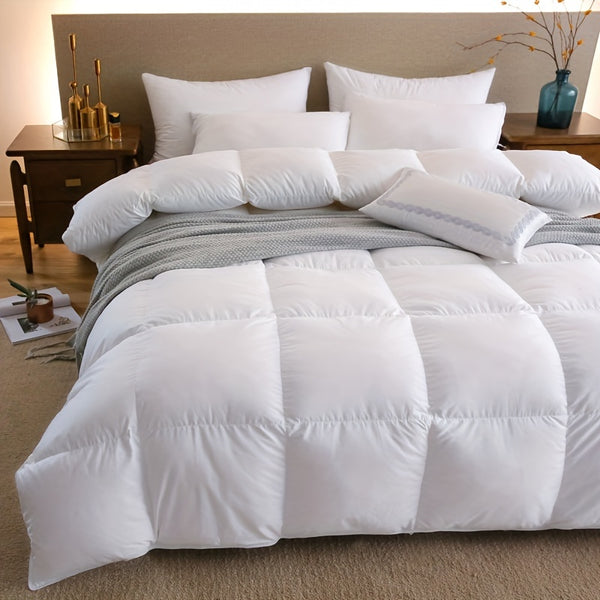 1pc luxury hotel series quilted quilt core - soft and breathable all season quilt, made of polyester fabric