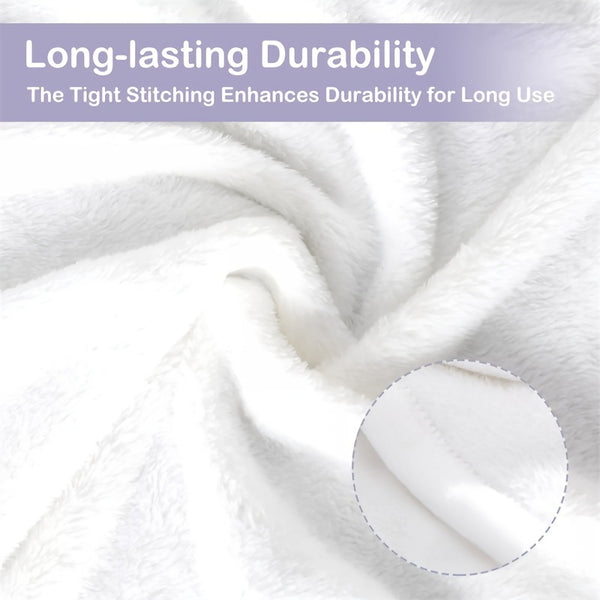 Elegant Sage Green & White Striped Sherpa Throw Blanket - Soft, Plush, All-Season Decorative Cover for Sofa