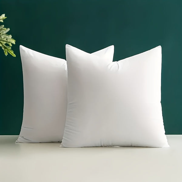 2pcs Throw Pillow Inserts, Square Pillow Cushion Inner Soft Fluffy Plump