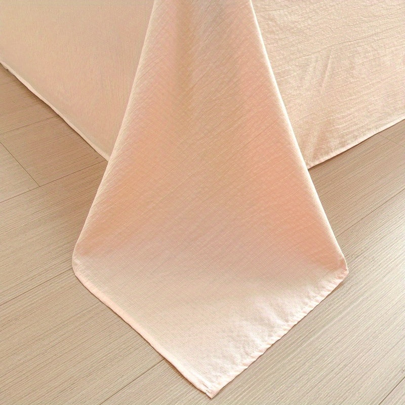 Orange Large Love Pattern Modern Style Bedding Set 4pcs (1 Duvet Cover + 1 Fitted Sheet + 2 Pillowcases)