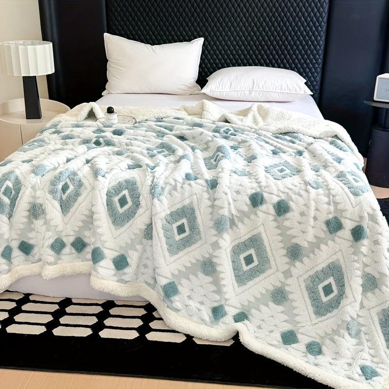 Thickened Double Layer Taffeta Hollow Casual Blanket, Available in 88 Countries