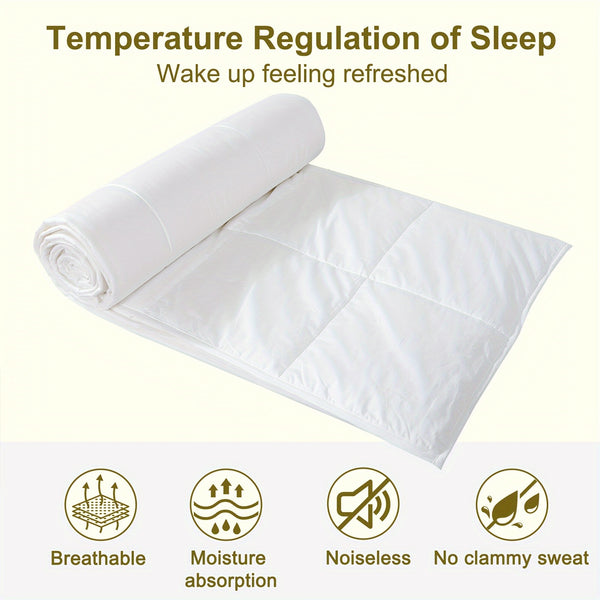 Reversible Luxury Wool Filled Comforter Set, 100% Australian Wool, Quilted Lightweight Summer Duvet Insert