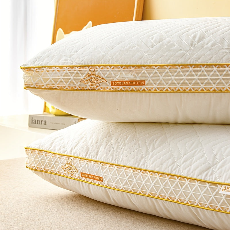 2pcs set of fluffy pillow inserts, three-dimensional support prevents collapse