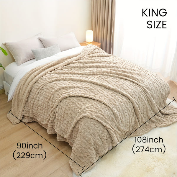 Luxurious Fleece Blanket 1pc Luxurious Plush Fleece Throw Blanket | Soft & Fluffy Flannel, Non-Shedding