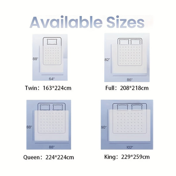 Queen Size Duvet Insert for Hot Sleepers - Breathable & Cooling All-Season Bedding with 8 Corner Tags