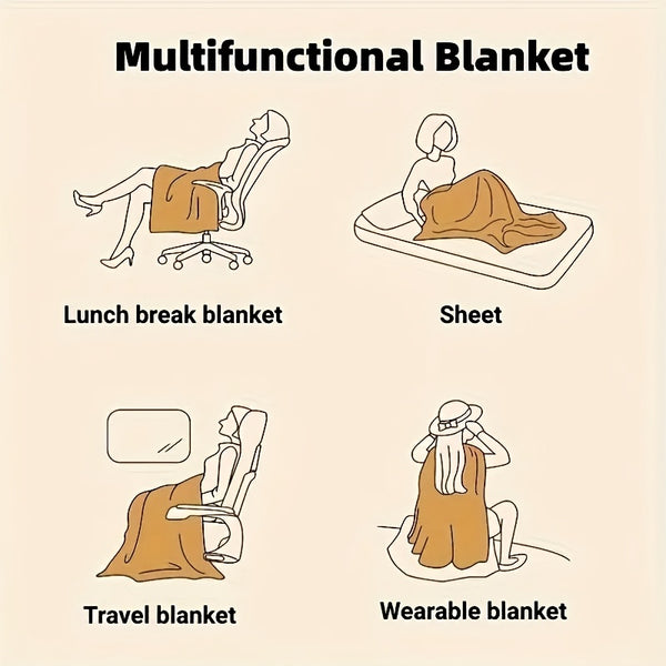 Cozy Floral Flannel Throw Blanket - Soft, Lightweight & Warm for Couch, Bed, Office, and Travel - Machine Washable